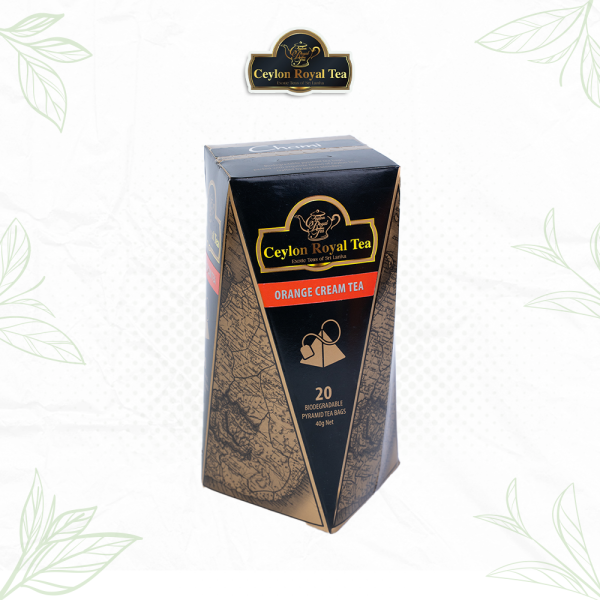 Triangular Shape Tea Pack Fruity Orange Cream Tea Bags
