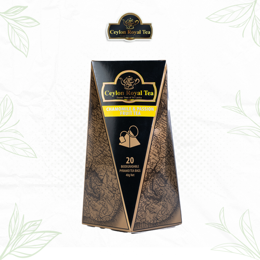 Triangular Shape Tea Pack Chamomile & Passion Fruit Tea Bags