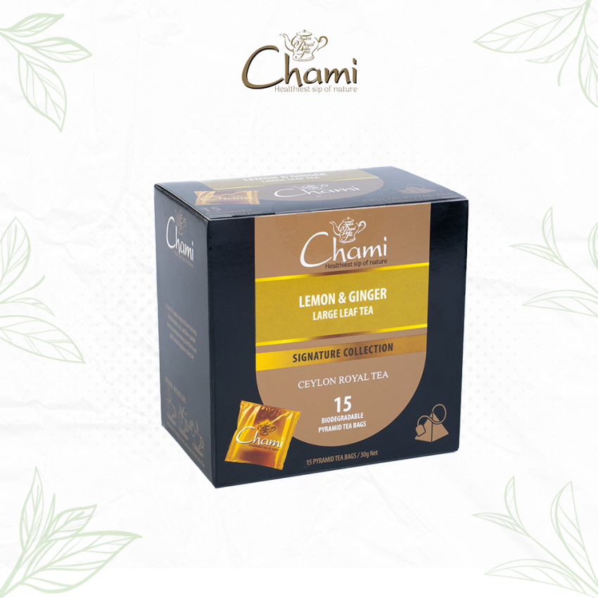 Pyramid Foil Envelope Carton Lemon & Ginger Tea Tea Bags