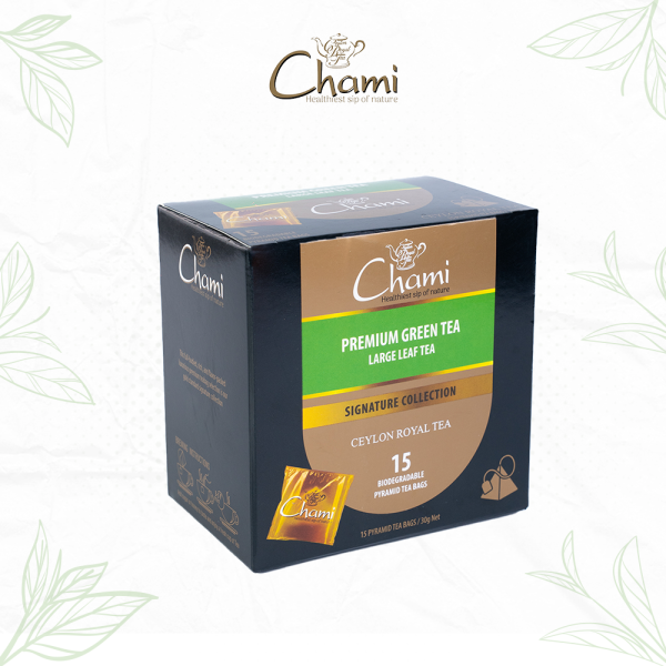Pyramid Foil Envelope Carton Premium Green Tea Tea Bags