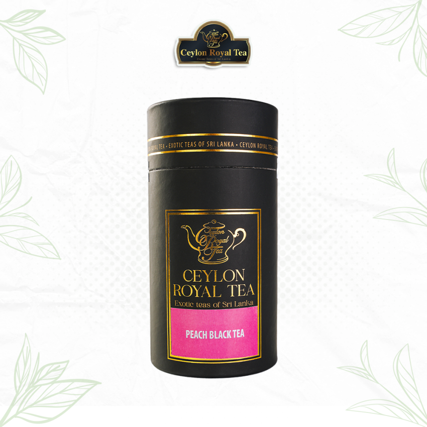 Composite Cans Peach Black Tea 20 Round Tea Bags