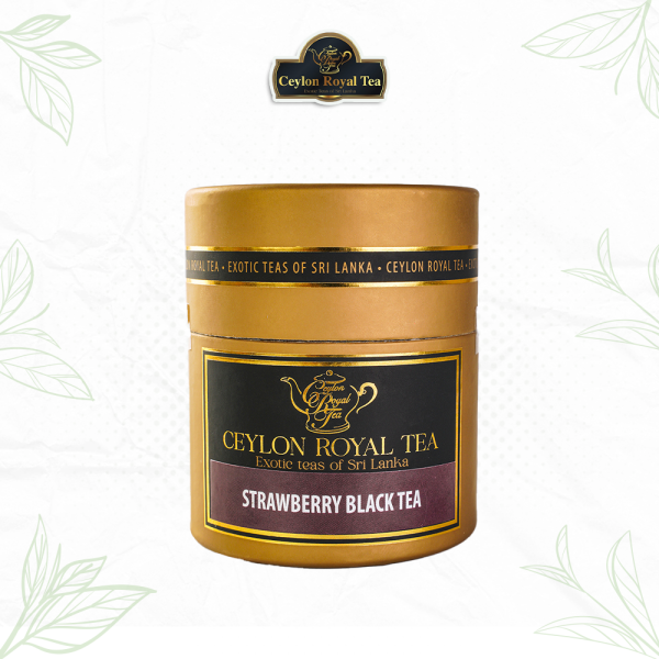 Composite Cans Strawberry Black Tea 10 Round Tea Bags