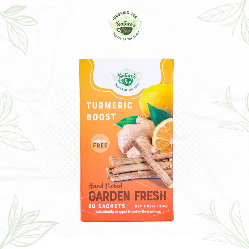 Nature's Sip Organic Tea Turmeric Boost Tea Bags