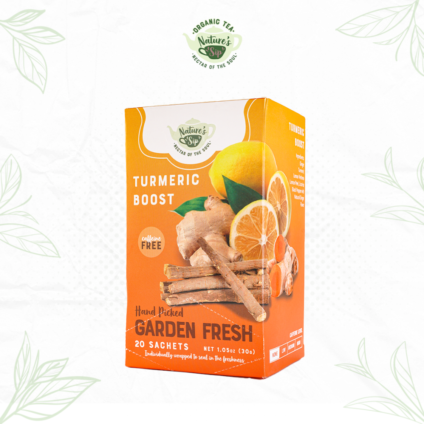 Nature's Sip Organic Tea Turmeric Boost Tea Bags