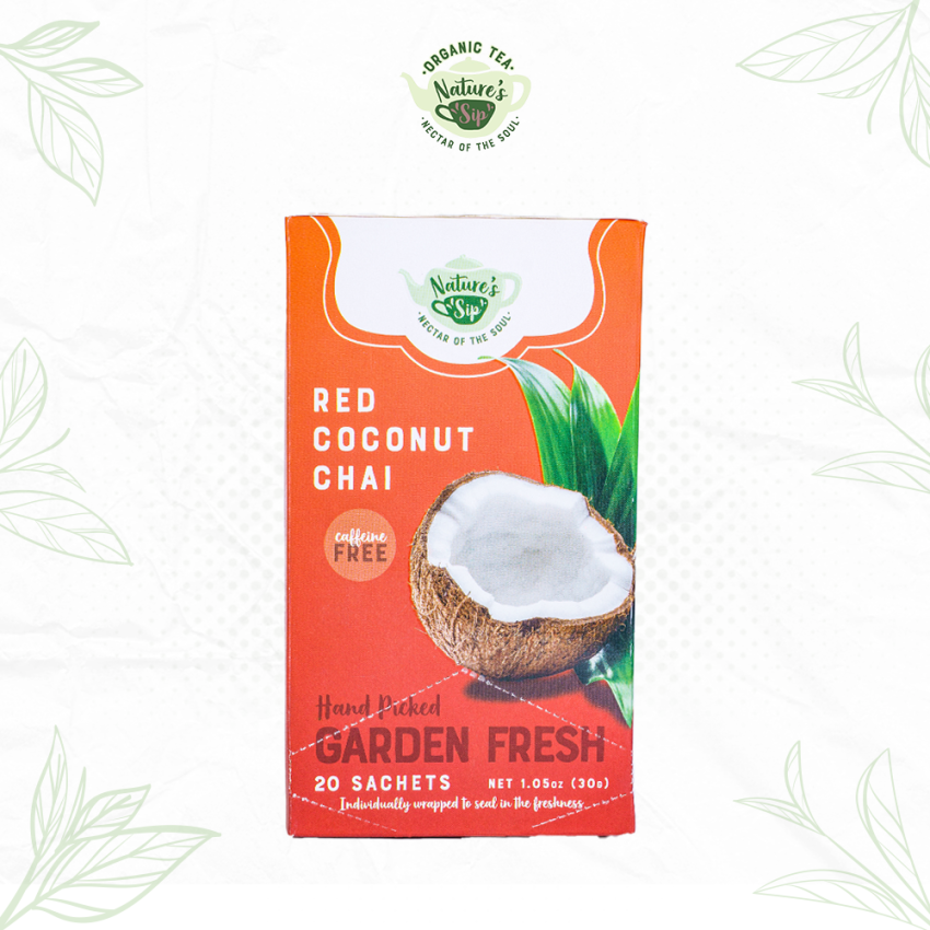 Nature's Sip Organic Tea Red Coconut Chai Tea Bags