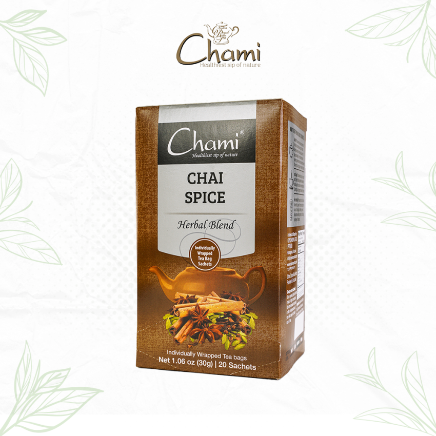 Chami Herbal Flavored & Specialty Tea Chai Spice Tea Bags