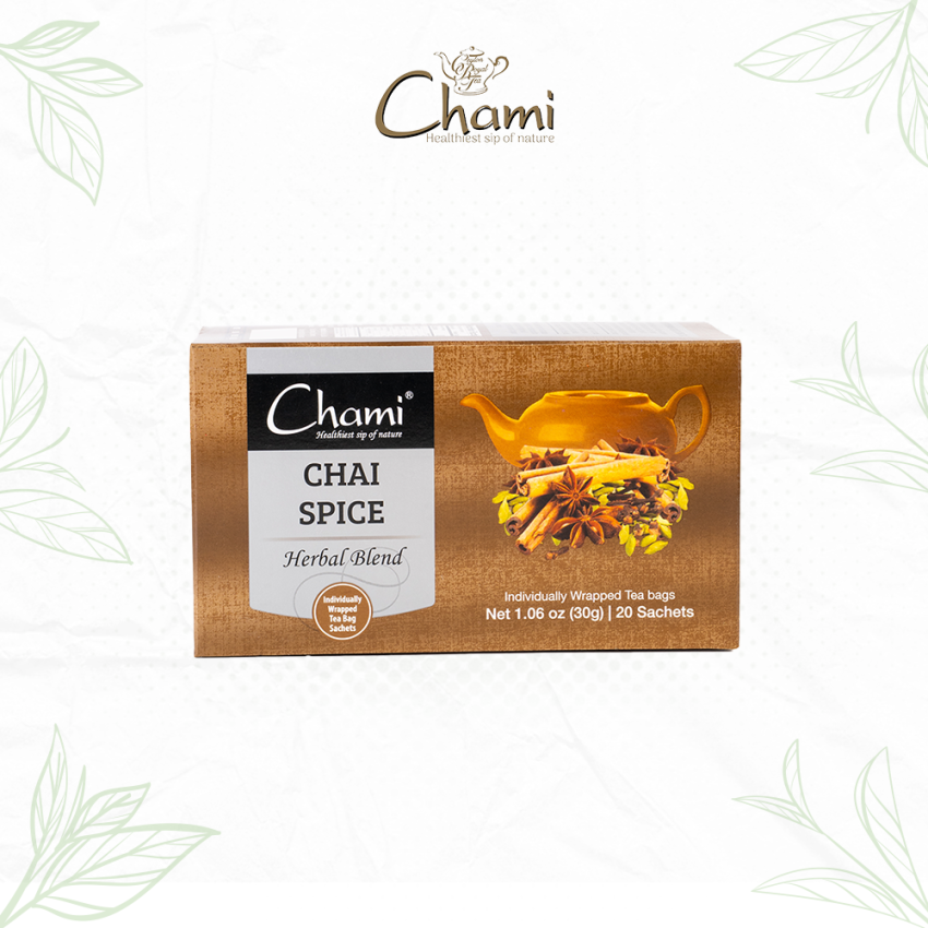 Chami Herbal Flavored & Specialty Tea Chai Spice Tea Bags