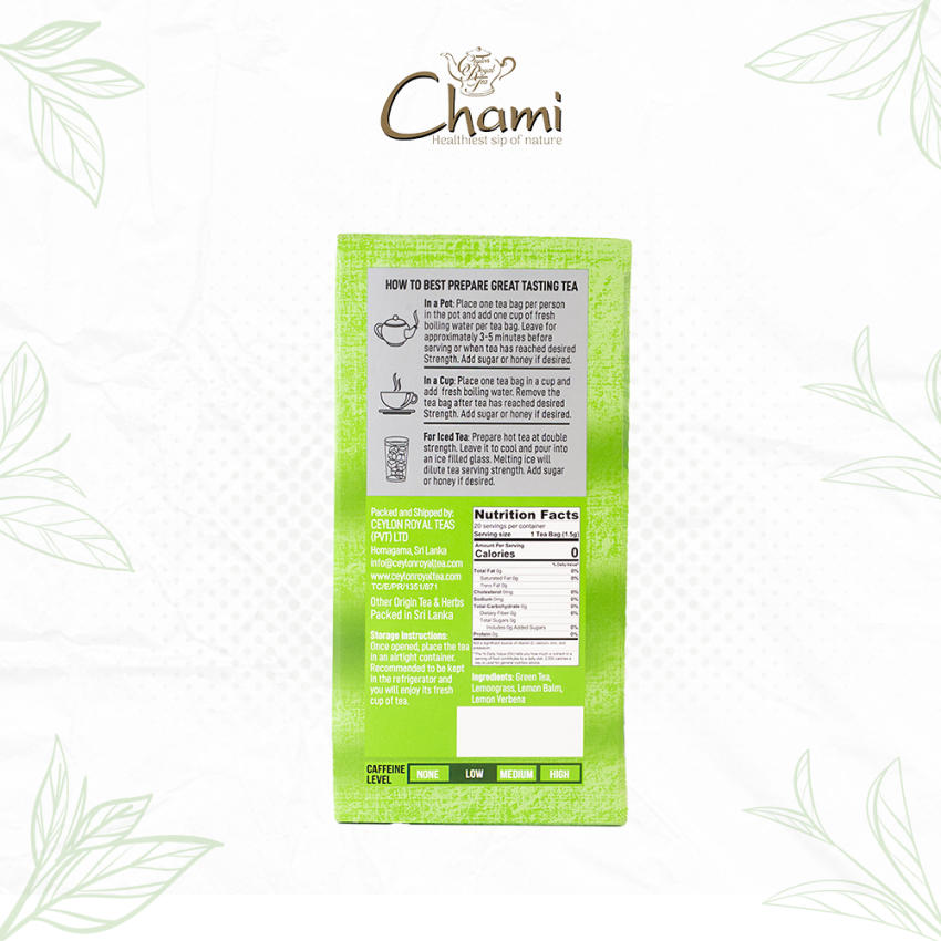 Chami Herbal Flavored & Specialty Tea Lemon Grass Tea Bags