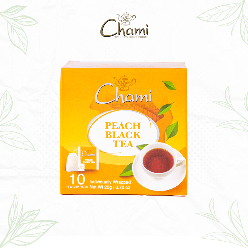 Chami 10E Carton Peach Black Tea Tea Bags