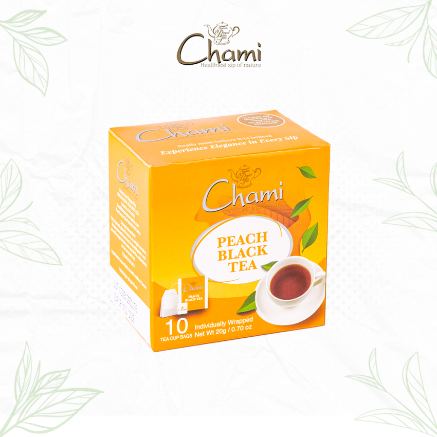 Chami 10E Carton Peach Black Tea Tea Bags