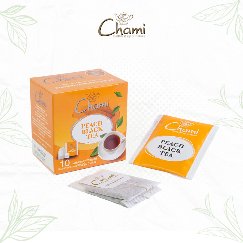 Chami 10E Carton Peach Black Tea Tea Bags