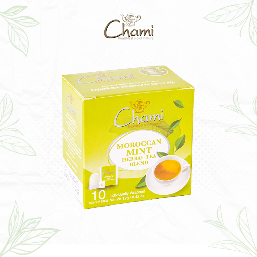 Chami 10E Carton Moroccan Mint Green Tea Bags