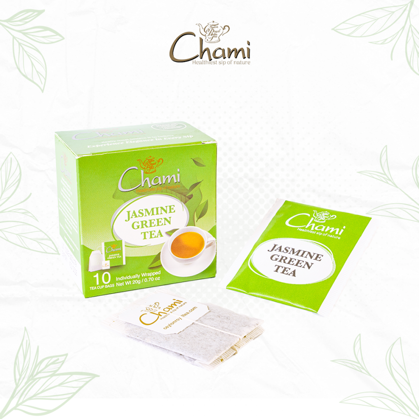 Chami 10E Carton Green Tea with Jasmine Tea Bags