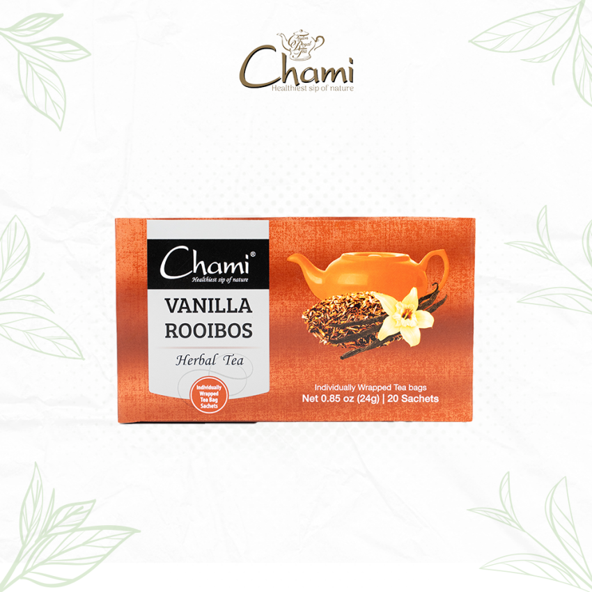 Chami Herbal Flavored & Specialty Tea Vanilla Rooibos Tea Bags