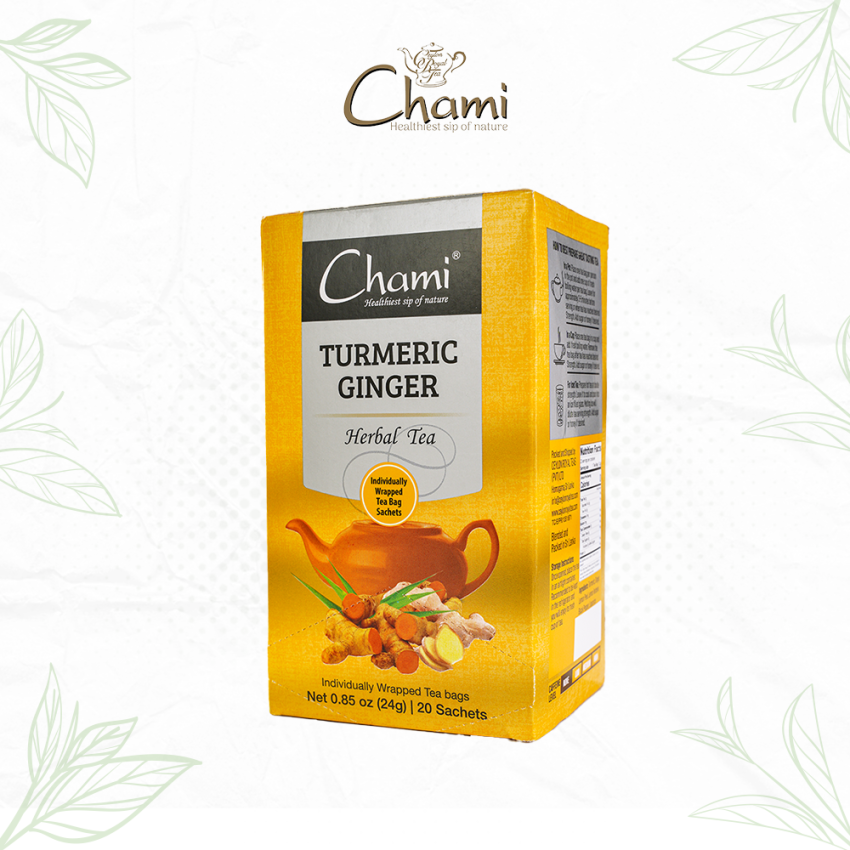 Chami Herbal Flavored & Specialty Tea Turmeric Tea Bags