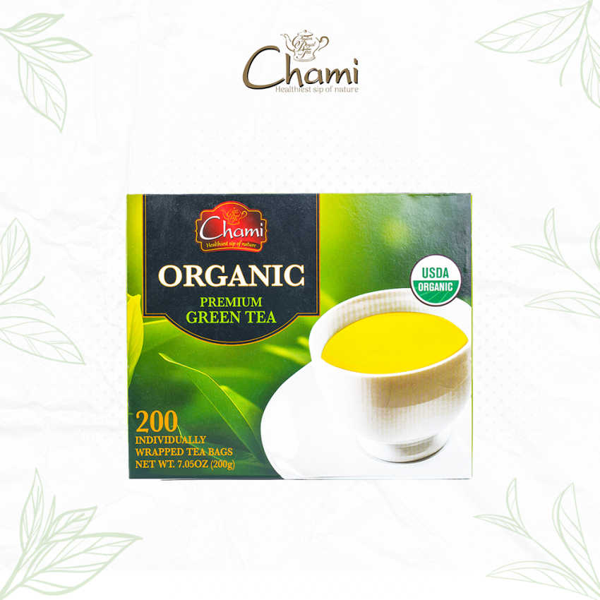 Chami Organic 200TB Premium Green Tea Tea Bags