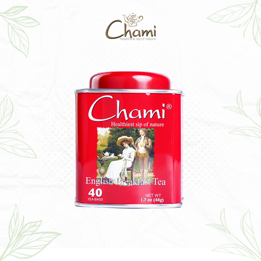 Chami Old fashioned Tin Caddy English Breakfast Tea Bags